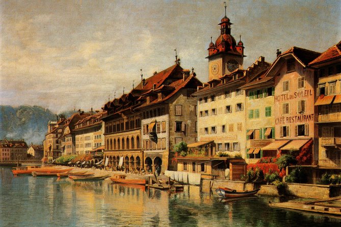 1.5-Hour Small-Group Nightwatchman Walk in Medieval Lucerne - An old pharmacy window and the stories behind the façades