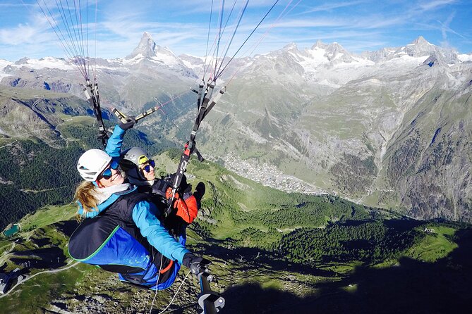 20 to 25 Minute Tandem Paragliding in Zermatt and Matterhorn View - Landing Near Town and the Victory Drink