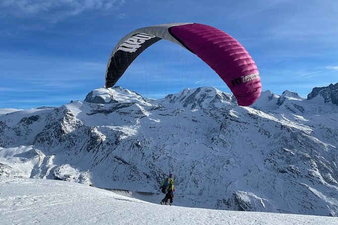 20 to 25 Minute Tandem Paragliding in Zermatt and Matterhorn View - The Takeoff: A Few Quick Steps, Then Air