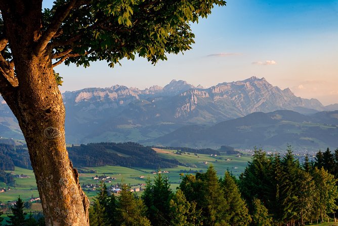 Appenzell and Liechtenstein Tour from Luzern - Taking the Cable Car Toward Hoher Kasten