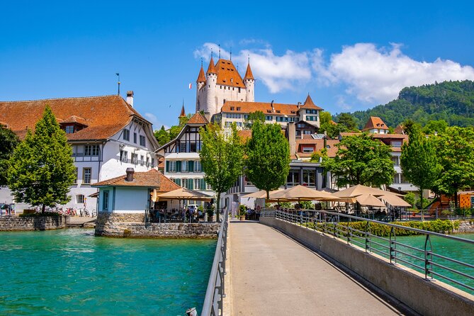 Beatus Caves, Panoramic Bridge, Nature Park Blue Lake and Lake Thun Cruise - The blue water of Blausee Nature Park
