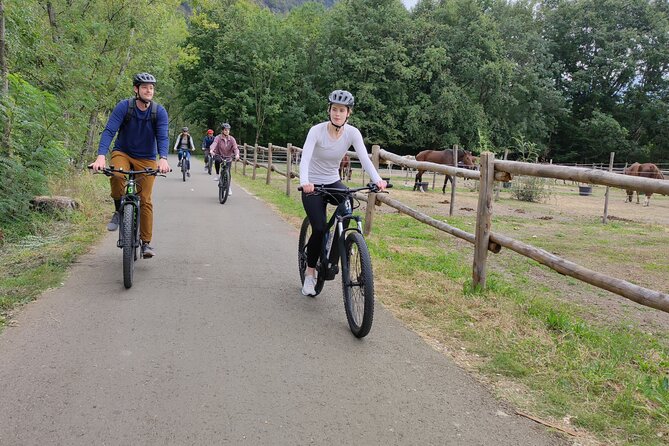 BikeBrix Scenic Cycling Tour in Lake Maggiore Ascona Locarno - The Short Walk to the Waterfall