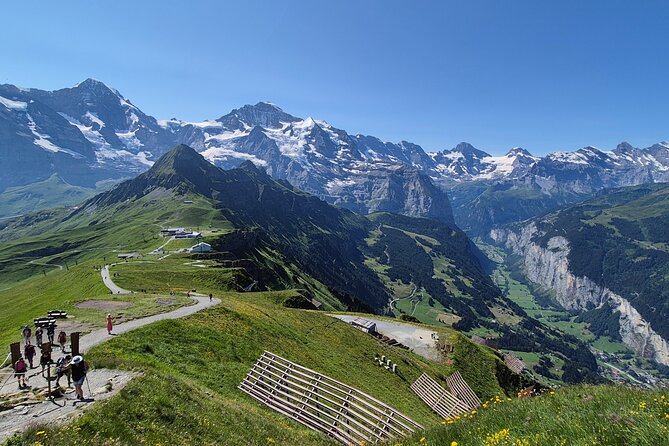 Cheese and chocolate on mountain summit - Swiss chocolate as the sweet finish