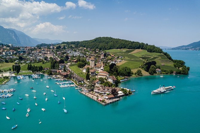 Cheese platter by Boat on Lake Thun, Interlaken - Cruising toward Merligen on Lake Thun