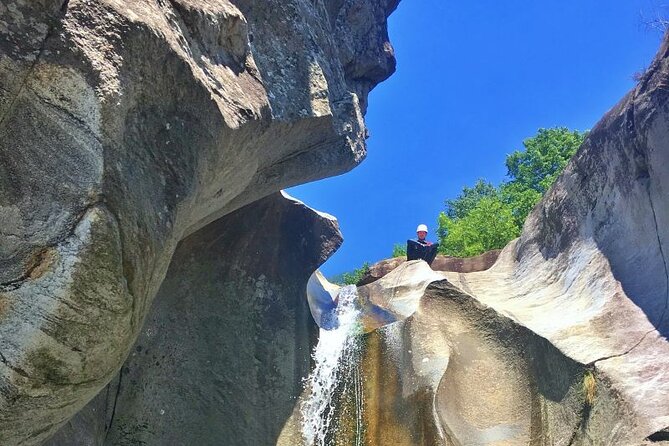 Fun and Adventure - Best beginner canyoning near Bellinzona - The finish: dry clothes, snacks, and media