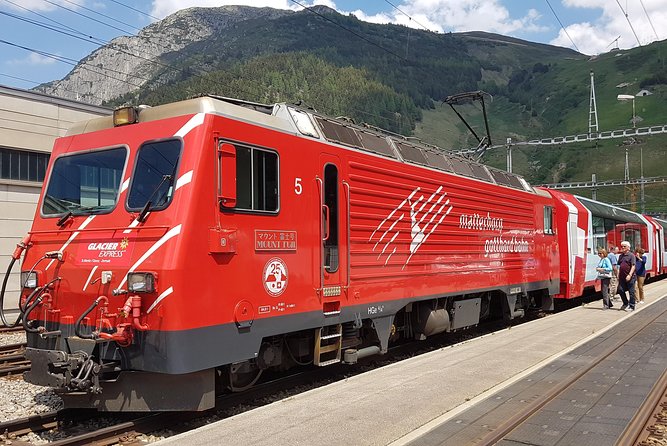 Glacier Express Panoramic Train Round Trip in one Day Private Tour from Basel - Furka Base Tunnel and the Goms Valley