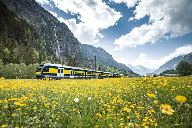 Grindelwald First - Top of Adventure from Lucerne - Arriving in Grindelwald beneath Mt. First