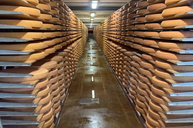 Gruyères Castle, Cheese, and Chocolate Private Tour from Basel - Seeing how Gruyères AOP cheese is made