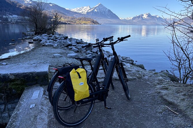 Interlaken Valley Winter E-Bike Tour: Rivers, Lakes & Castles - Passing through Bönigen