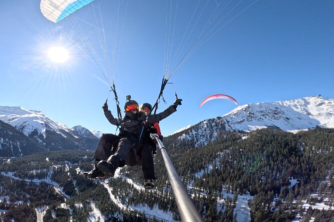 KLOSTERS: Paragliding For 2 - Couples (Video &Photos Incl.) - Reaching the launch site below the summit
