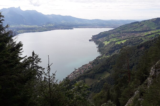 Lake View CLOY Hangbridge Sigriswil City Thun Castle Spiez Privat - Crossing the CLOY bridge at Sigriswil
