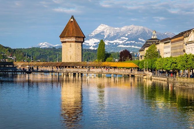 Lucerne CH Experience: Cheese, Chocolate, Chapel Bridge & Château - Chapel Bridge and the Water Tower