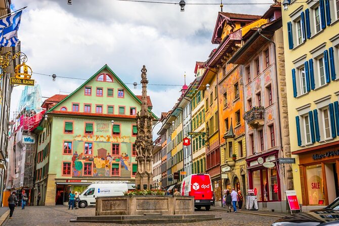 Luzern Elegance: Private City Walk and Panoramic Lake Cruise - Spreuerbrücke offers a different bridge experience