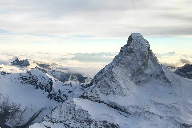 Matterhorn helicopter tour - longest scenic flight from Bern over the Swiss Alps - Sion and the Valais valley from above