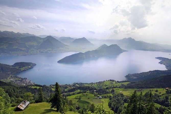 Mount Rigi Day Trip from Lucerne - Descending by cable car to Mark Twain’s Weggis