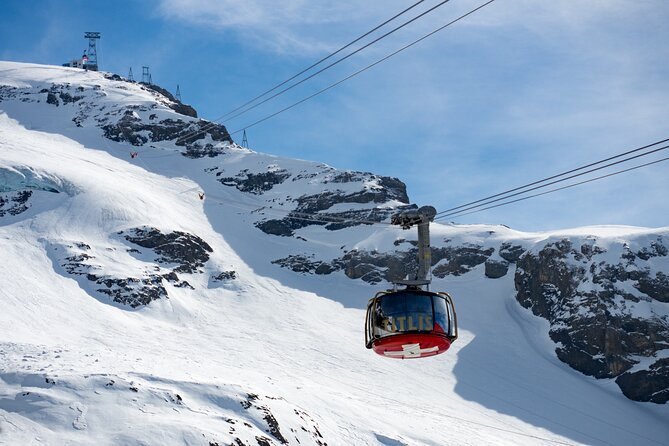 Mt. Titlis Glacier & Lucerne Old Town Tour | From Zurich - Reaching Mt. Titlis by cable car and Rotair
