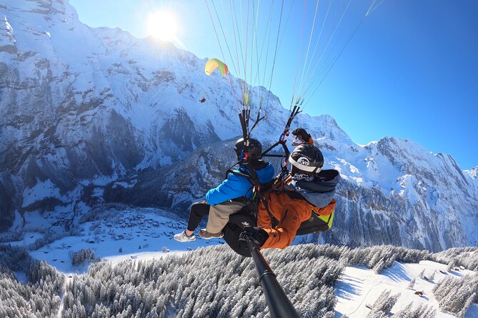 Mürren Lauterbrunnen: Paragliding Panorama Tandem Flights - Mürrenbachfall, Trümmelbach, and the valley walls