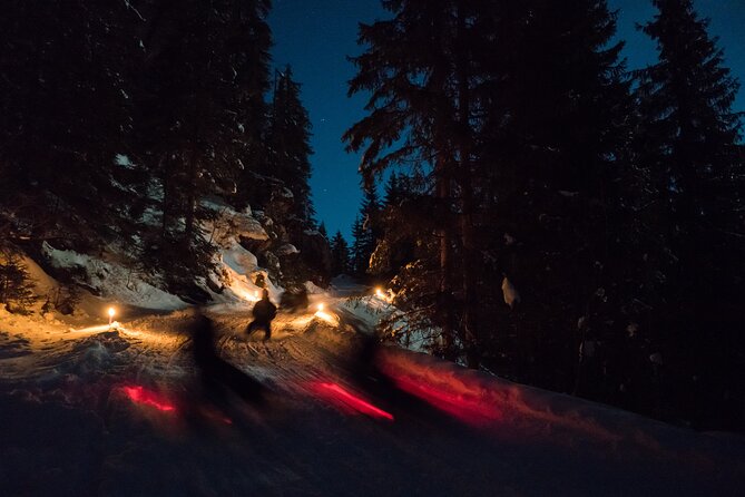 Night Sledding from Interlaken - The cable car ride feels like part of the adventure