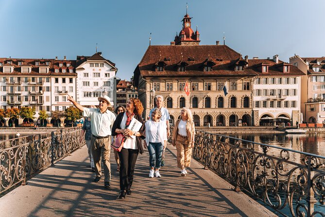 Official Guided City Tour of Lucerne - Chapel Bridge and the story behind the postcard view