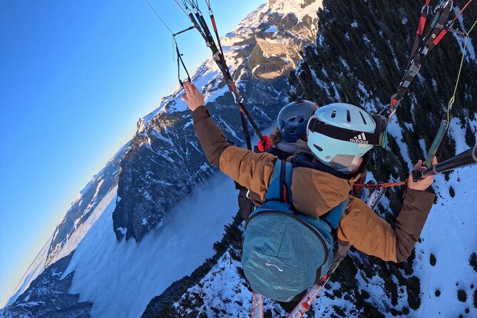 Paragliding male - Männlichen: the launch point above Grindelwald