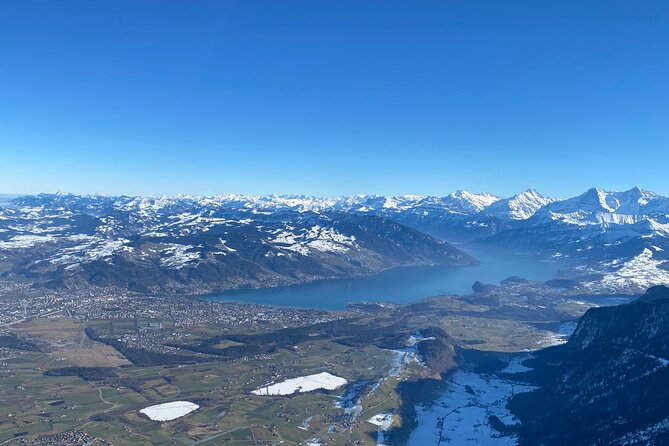 Private helicopter flight to Stockhorn mountain, with view to the Swiss Alps - Bern-Belp Airport is the starting point
