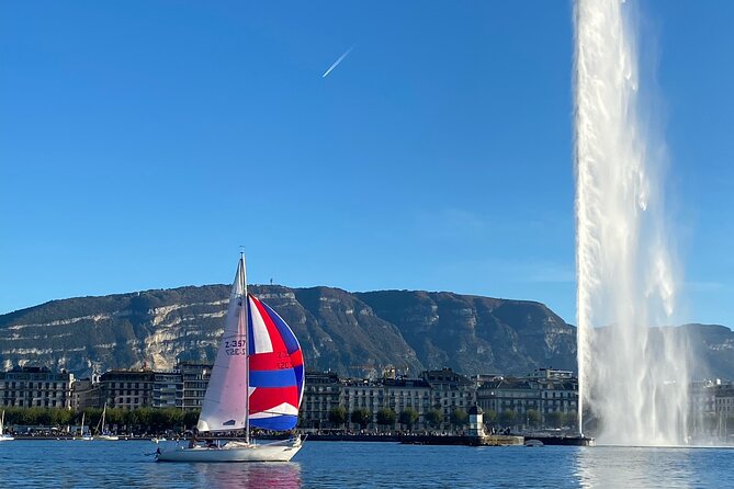 Private sailing cruise on Lake Geneva from Geneva - Geneva harbor, city architecture, and the Mont Blanc view