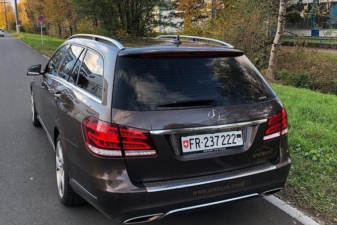 Private transfer from Zermatt Taesch Train Station to Geneva Airport - The 2-hour-50-minute road journey