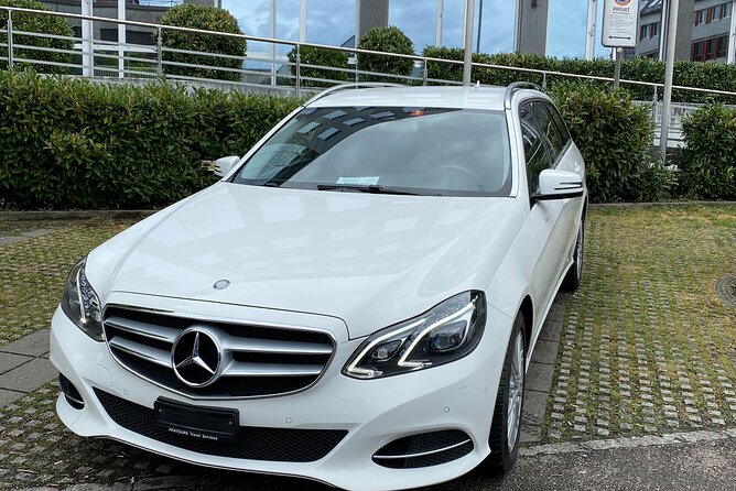 Private transfer from Zurich City to Basel Airport - Meeting your driver in a Zurich hotel lobby