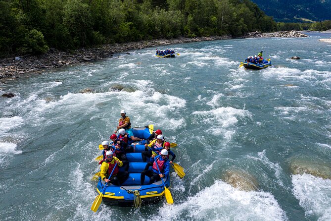 Rafting Vorderrhein in Graubünden - Meeting at Ilanz train station