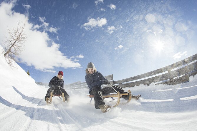 Sledding Cheese Fondue, Chocolate - Fondue at a scenic stopping place