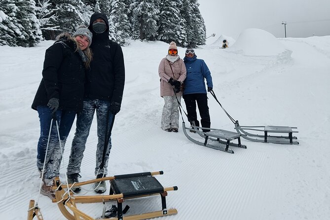 Sledding Cheese Fondue, Chocolate - Learning to control the sled