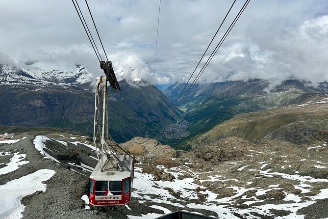 Zermatt Village & Matterhorn Glacier Tour | From Bern - Riding up to Matterhorn Glacier Paradise