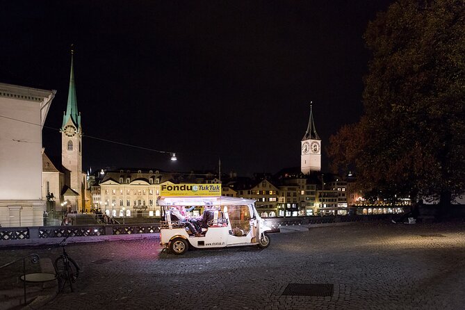 Zurich eTukTuk Private Tour - with Cheese Fondue and Wine - Fondue, wine, and the practical dining details